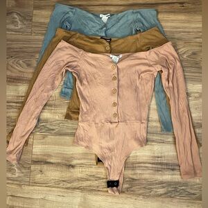 3 Fashionova Fool In Love off the shoulder bodysuits size L